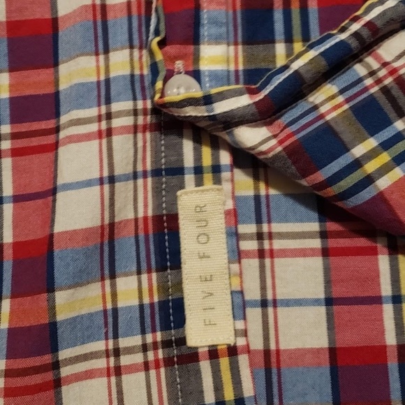 Five Four Men's Long Sleeve Plaid Shirt Dressy Multicolor Size Large - Picture 6 of 11
